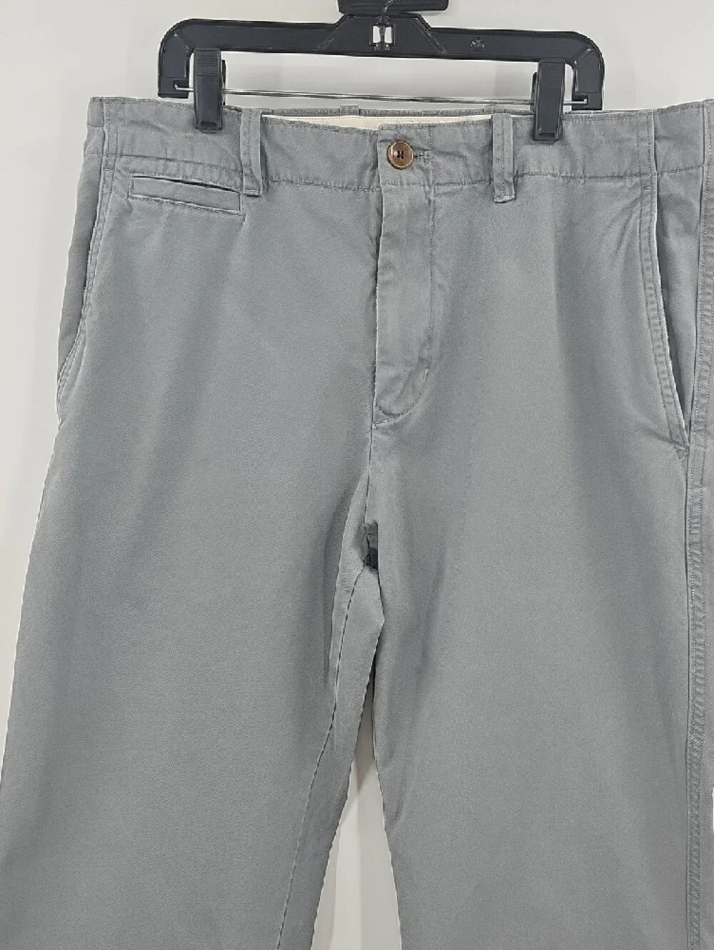 Banana Republic Men's Classic Straight Chino Pants - Gray Size 33/32